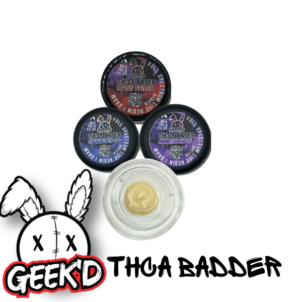 Geek'd 1g THCA Badder Dabs