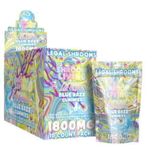 Shroom Living – Euphoria Gummies 10ct Pouch 1800mg