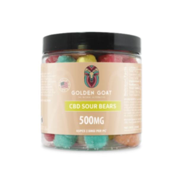 500MG CBD Gummies Sour Bears | Tangy CBD Wellness Treats