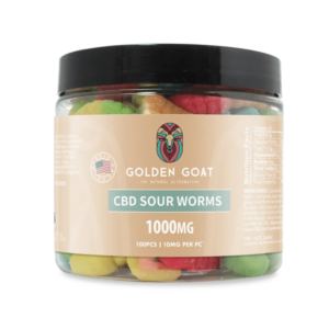 CBD Gummies 1000MG – Sour Worms | High-Potency CBD Edibles