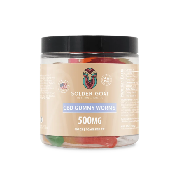 Clear Worms CBD Gummies 500mg | Fun THC-Free CBD Edibles for Relaxation