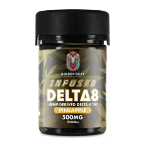 Infused Delta-8 Gummies, 500mg – Pineapple, 20ct