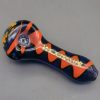4" Multicolor Wig Wag Spoon Pipes w/ 7 Hole Screen - Image 5