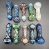 4" Etched + Sandblasted Spoon Pipes - Assorted Designs - Image 2