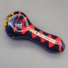 4" Multicolor Wig Wag Spoon Pipes w/ 7 Hole Screen - Image 6