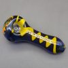 4" Multicolor Wig Wag Spoon Pipes w/ 7 Hole Screen - Image 8
