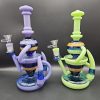 11" Hollowfoot Horn Recycler Water Pipe Dab Rig