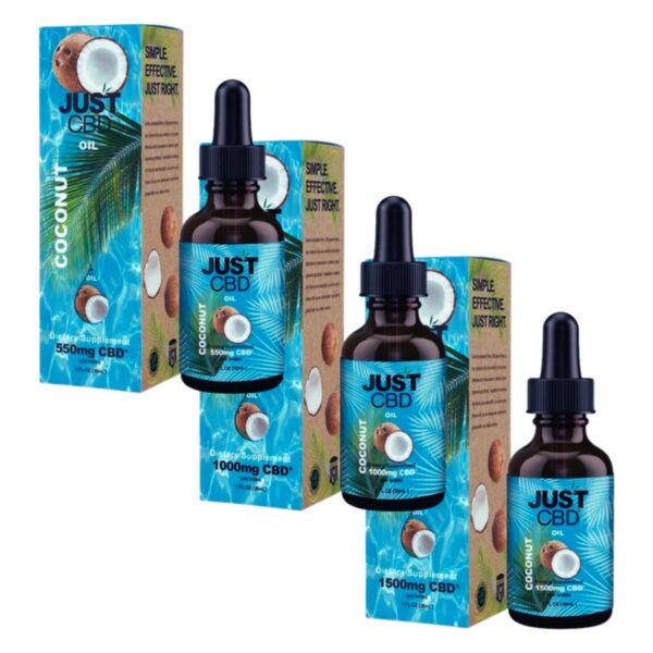 CBD Coconut Oil Tincture | 550mg-3000mg | Natural, Versatile, THC-Free