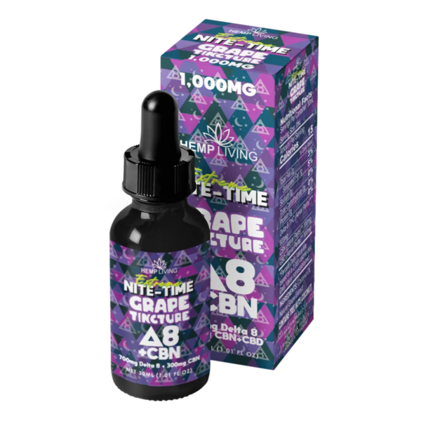 Hemp Living 1000mg Delta 8 Extreme Nite Time Tincture