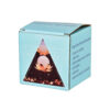 Lotus Flower w/ White Moon Orgonite Pyramid - 2.5" - Image 3