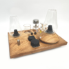 Zenco Sipping Vaporizer Basic All  Wood Tray for Organizing Your Dab Session with ISO Dispenser and Swab Jar - Image 6