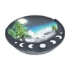 Lone Wolf Polyresin Round Incense Burner - 4.8" - Image 6