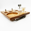 Zenco Sipping Vaporizer Basic All  Wood Tray for Organizing Your Dab Session with ISO Dispenser and Swab Jar - Image 8