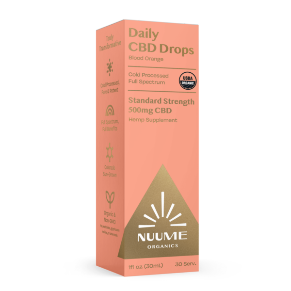 CBD Blood Orange Drops 500mg - Refreshing Citrus Flavor | Full Spectrum Wellness