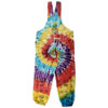ThreadHeads Rainbow Spiral Tie Dye Overalls | 39" - Image 2