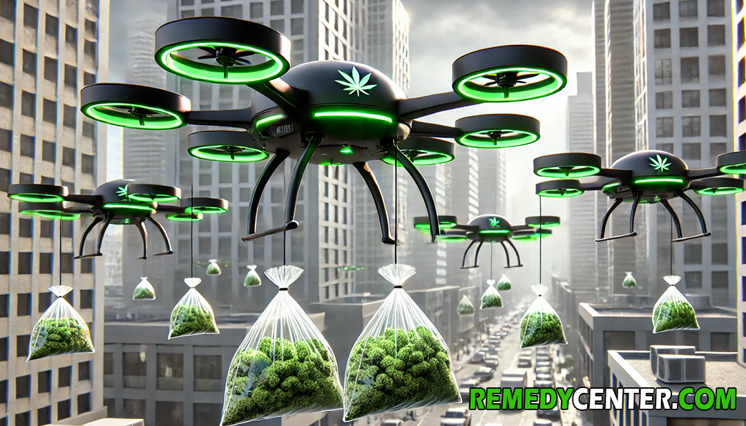 cannabis delivery drones