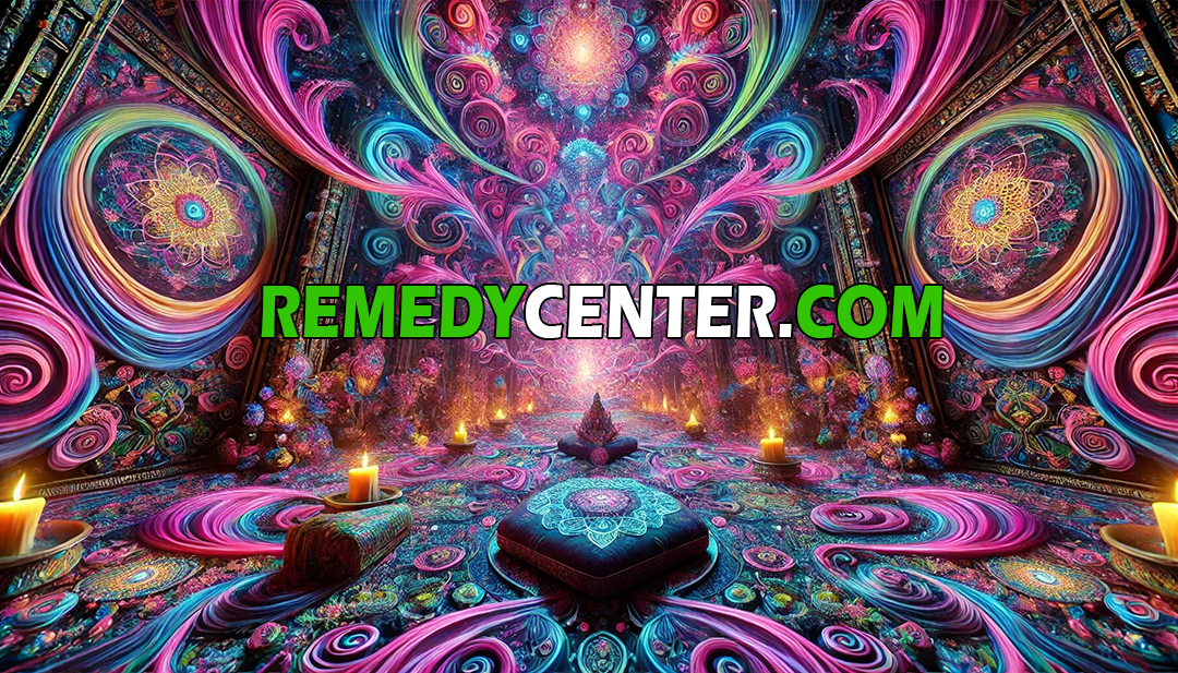 ceremonial psychedelic mushroom trippy experience