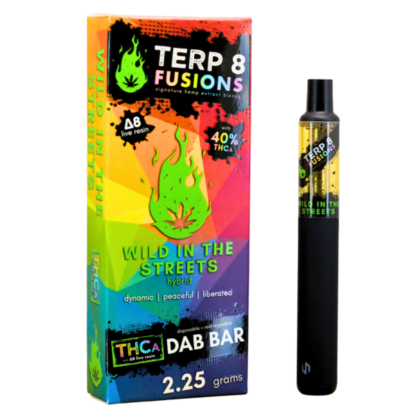 Wild in the Streets 2.25g THCA + D8 Live Resin Disposable Dab Bar | Terp 8