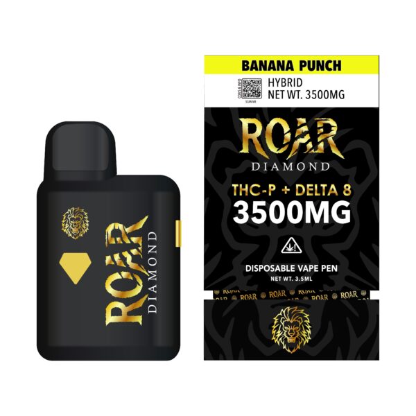 Roar Diamond Banana Punch THC-P + Delta 8 3500MG