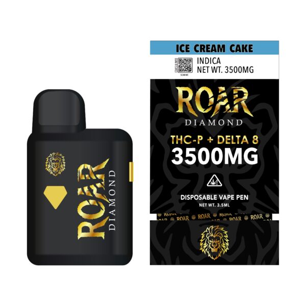 Roar Diamond THC-P + Delta 8 3500MG - Ice Cream Cake