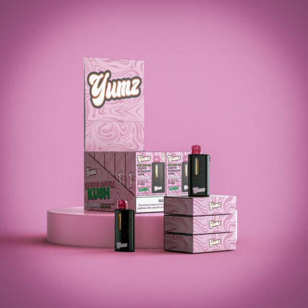 Yumz - Bubblegum Kush - Hybrid - THC Disposable Vape ( 6 Grams ) ( D9 + THC-A + THC-P ) - Image 2