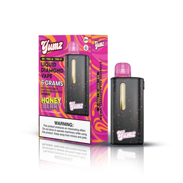 Yumz - Honey Berry - Hybrid - THC Disposable Vape ( 6 Grams ) ( D9 + THC-A + THC-P ) - Image 4