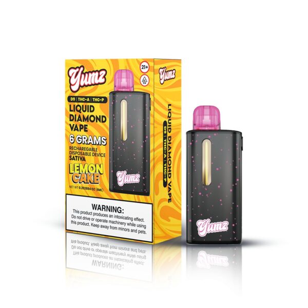 Yumz - Lemon Cake - Sativa - THC Disposable Vape ( 6 Grams ) ( D9 + THC-A + THC-P ) - Image 4