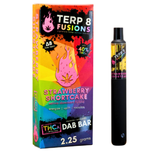 Strawberry Shortcake 2.25g THCA + D8 Live Resin Disposable Dab Bar | Terp 8