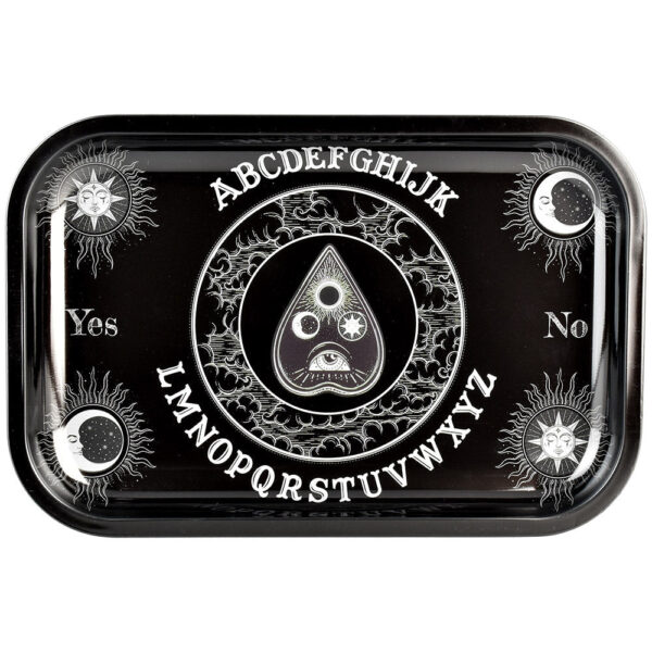 Ouija Board Metal Rolling Tray - 11.25" x 7.5"