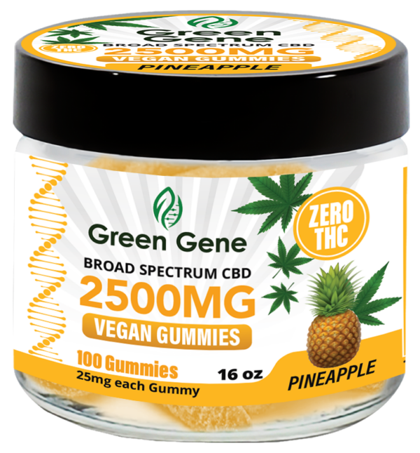 Green Genie CBD Vegan Pectin Infused Gummies w/ B12 Vitamins - Image 43
