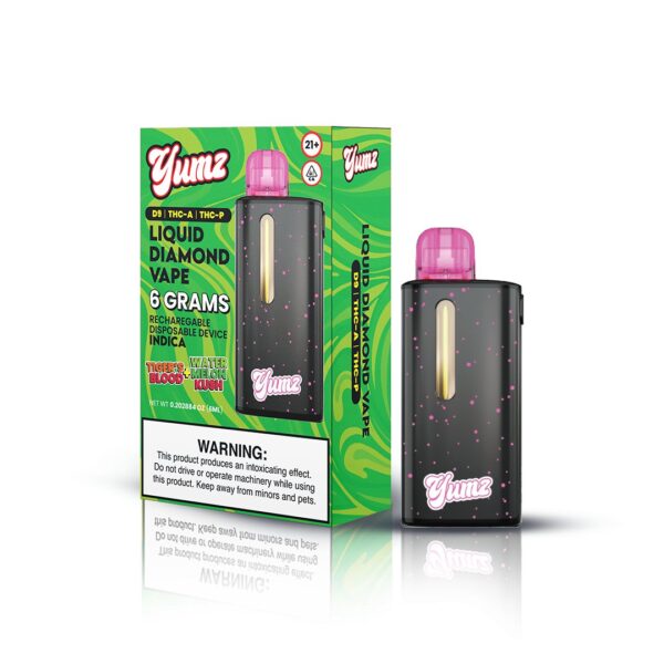 Yumz - Tigers Blood + Watermelon Kush - Indica - THC Disposable Vape ( 6 Grams ) ( D9 + THC-A + THC-P ) - Image 4