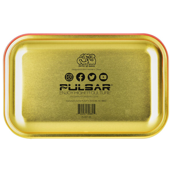 Pulsar Metal Rolling Tray - 11" x 7" / Smoke Em - Image 2