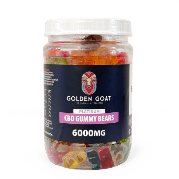 CBD Platinum Gummies - Clear Bears 6000MG