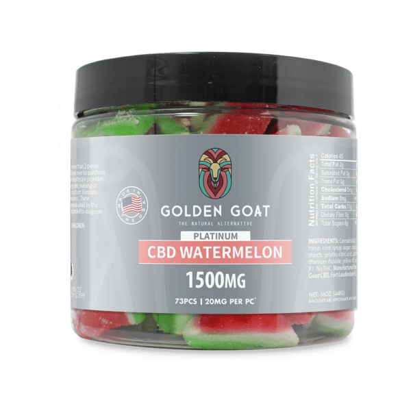 Golden Goat CBD Gummies 1500MG Watermelon Slices