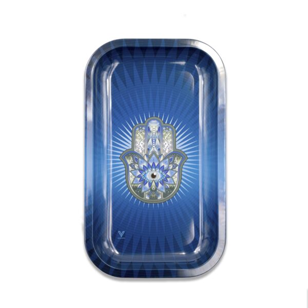 Hamsa Blue Metal Rollin' Tray - Image 3