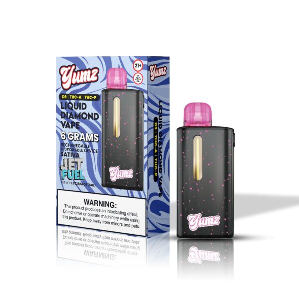 Yumz - Jet Fuel - Sativa - THC Disposable Vape ( 6 Grams ) ( D9 + THC-A + THC-P ) - Image 3