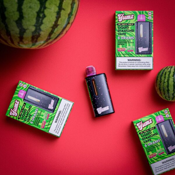 Yumz Indica Vape - Tigers Blood & Watermelon Kush (6g, THC, D9+THC-A+THC-P) - Image 3