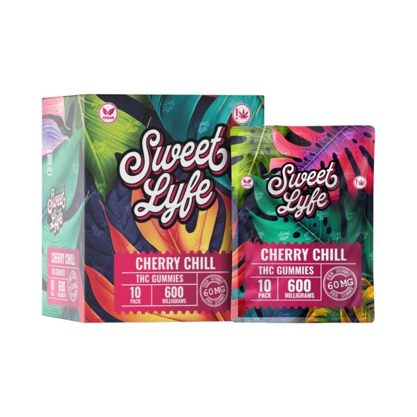 Vegan Gummies 600MG THC Blend - Cherry Chill - Image 2