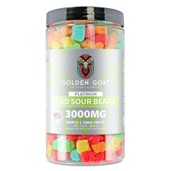 Platinum CBD Gummies 3000mg - Sour Bears - Image 3