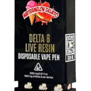 Butter OG Delta 8 Live Resin Disposable Vape 2G - Watermelon Gelato (Sativa)