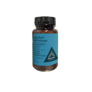 CBN+CBD Daily Rest* Gelcaps - 60ct bottle 10mg+15mg (1500mg/bottle)