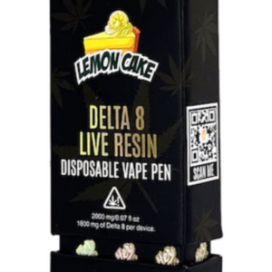 Butter OG Delta 8 Live Resin Disposable Vape 2G - Lemon Cake (Indica)