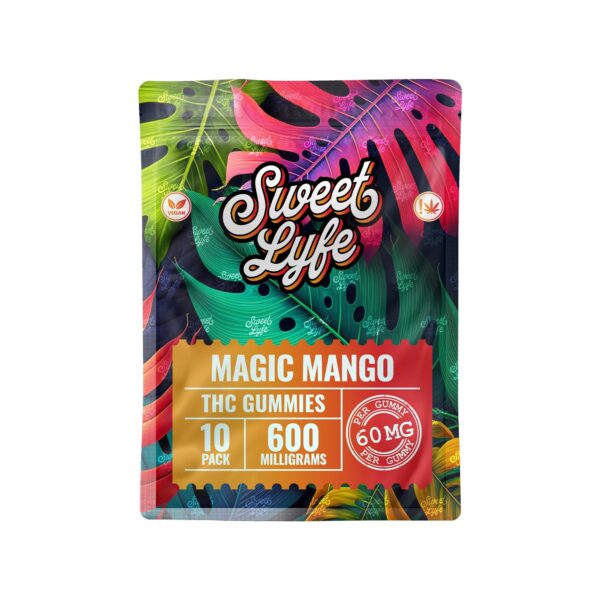 Vegan Gummies 600MG THC Blend - Magic Mango