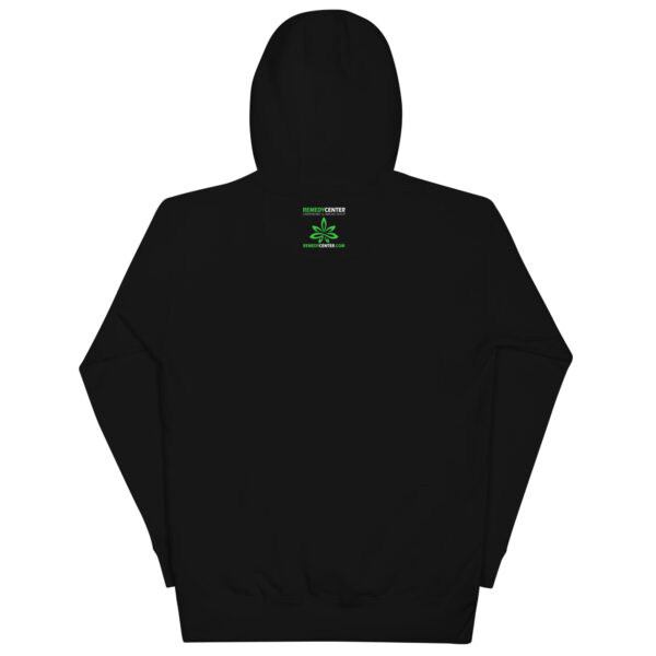 "The Grass Is Greener Wherever I Am" Remedy Center Hoodie - Image 3