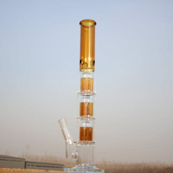 Triple Tree Percolator Glass Water Pipe 19" - Image 5