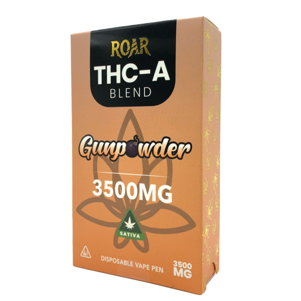 Roar THC-A Blend Disposable Vape 3500MG - Gunpowder (Sativa)