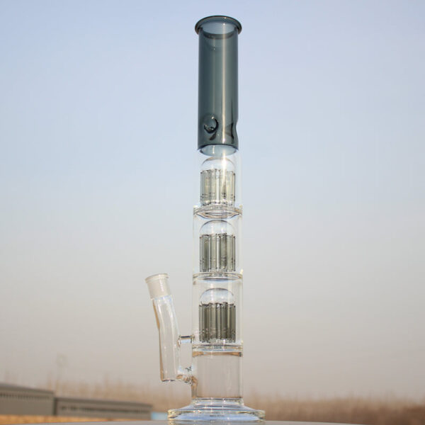 Triple Tree Percolator Glass Water Pipe 19" - Image 4