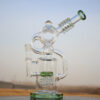 Recycler Style Water Pipe w/ Dual Percolator 11.5" - Image 4