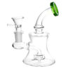 Bent Neck Bell Mini Water Pipe - 5"/14mm F/Colors Vary - Image 2