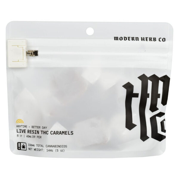 Modern Herb Co D9 Live Resin Caramels | 320mg-400mg | 8pc Bag - Image 2